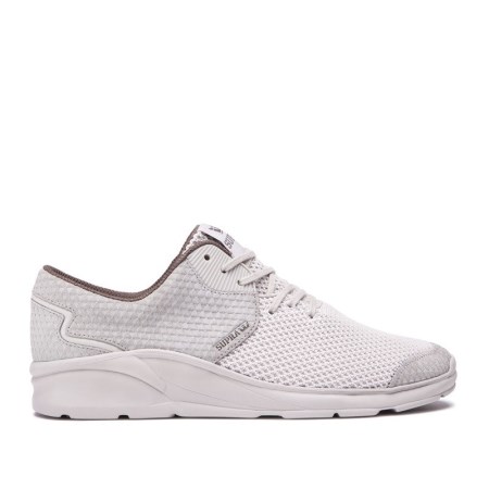 Supra Noiz Mens Low Tops Shoes Grey UK 73UEX